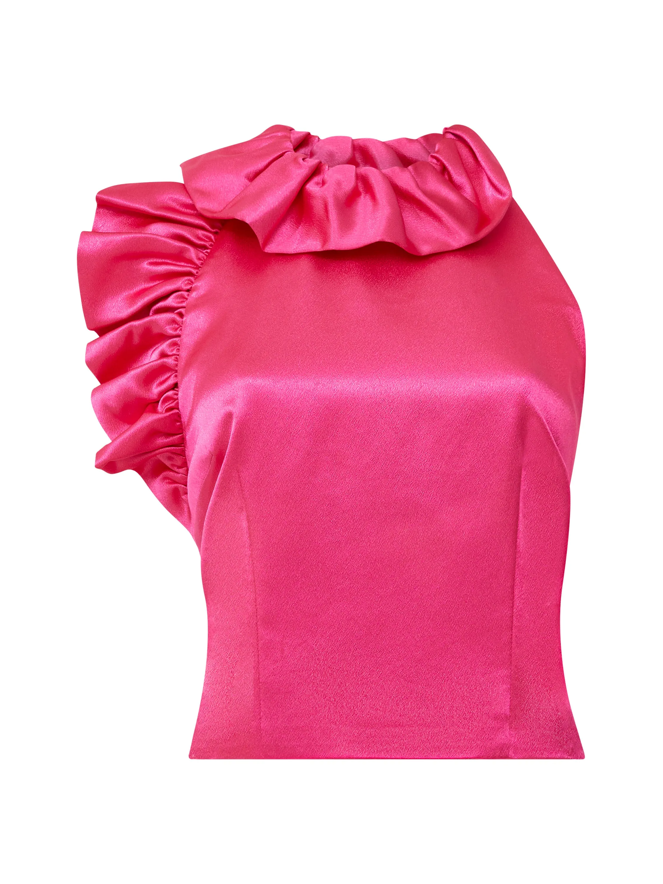 Adora Satin Ruffle Top