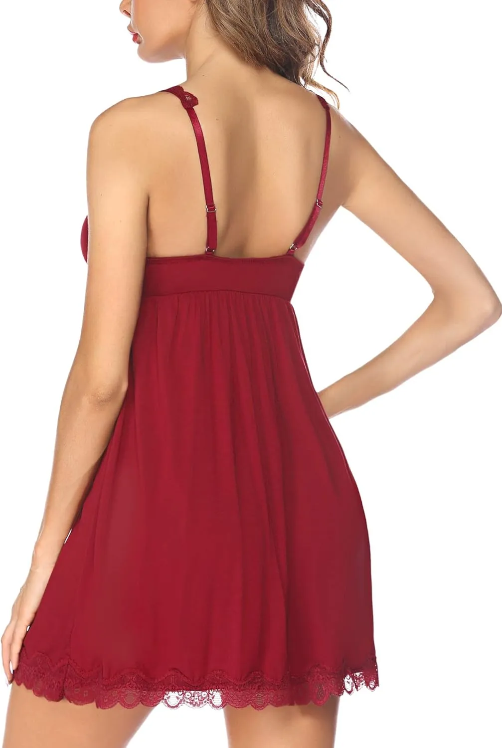 Avidlove Women Sexy Sleepwear Lace Chemise Nightgown Full Slip Babydoll Sleepwear