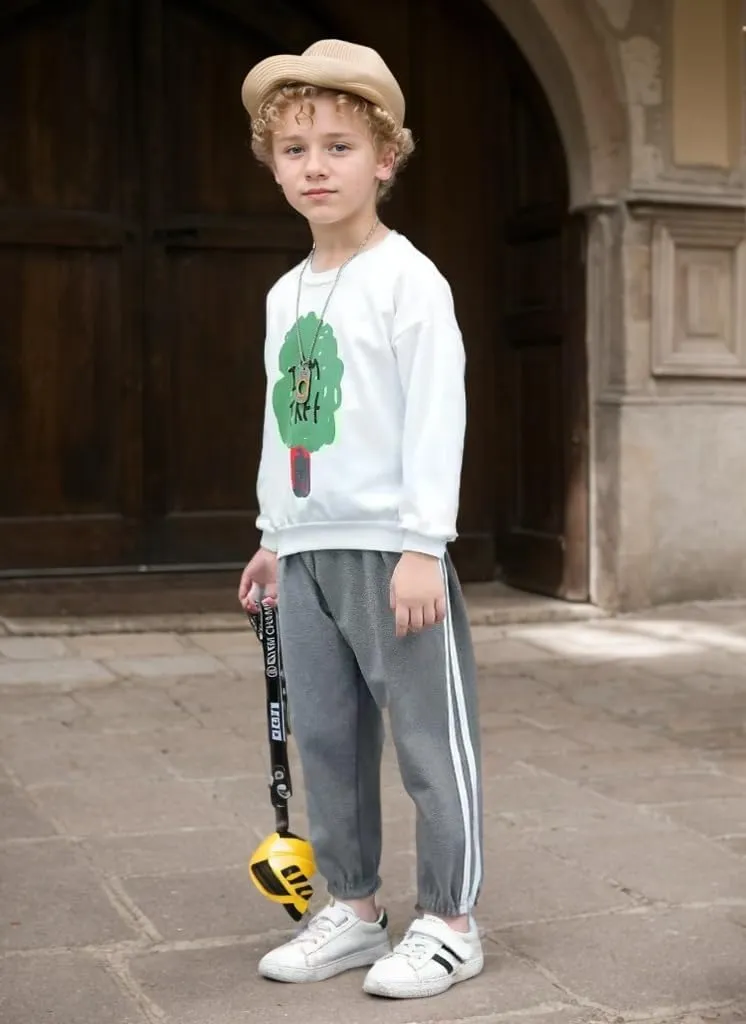 Boys Sweatpants Toddler Active Fleece Warm Fleece Pull On Pants Kids Athletic Casual Jogge Pants 3-8 Years