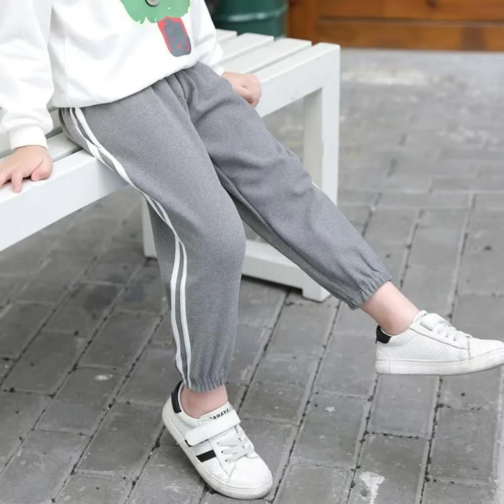 Boys Sweatpants Toddler Active Fleece Warm Fleece Pull On Pants Kids Athletic Casual Jogge Pants 3-8 Years