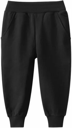 Cotton Solid Color Sweatpants for Boys Girls Elastic Waist Pull On Casual Jogger Pants Kid Toddler Comfy Pants Girls