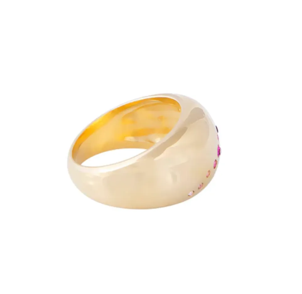 Fairley Pink Ombre Dome Ring