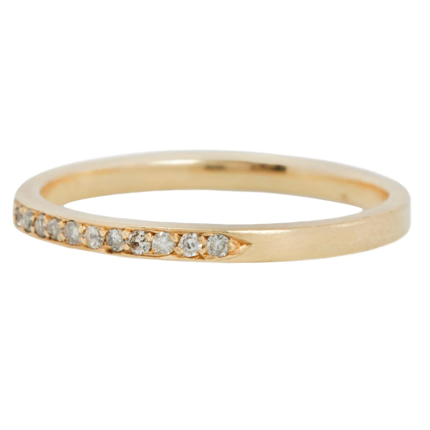 Fancy Pavé Half Eternity Band