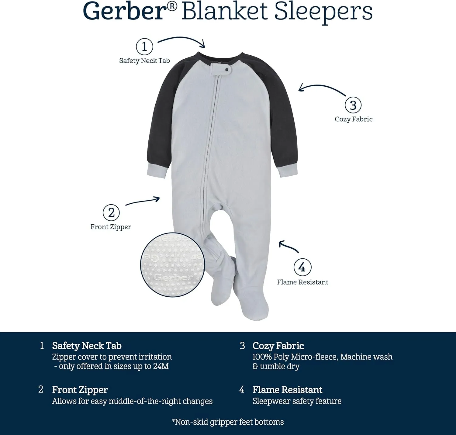 Gerber Baby Boys' 2-Pack Blanket Sleeper-Closeout