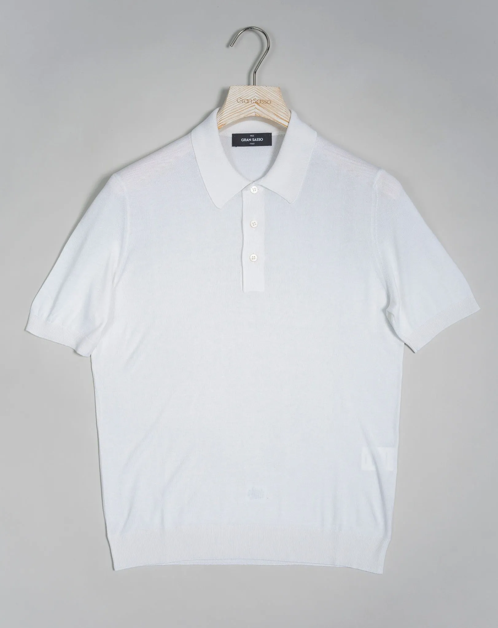 Gran Sasso Silk Polo Shirt / Off-White