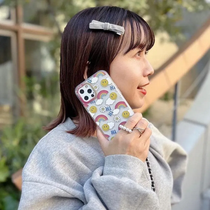 iPhone 12 Hi There Rainbow Phone Case Magsafe Compatible