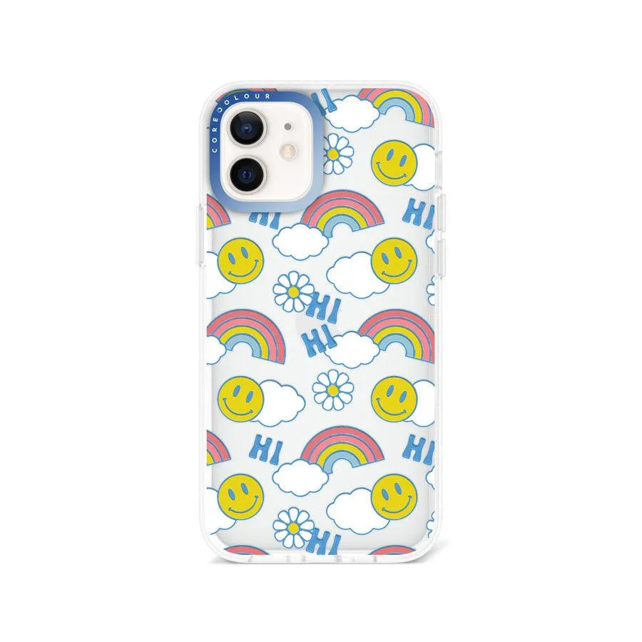 iPhone 12 Hi There Rainbow Phone Case Magsafe Compatible