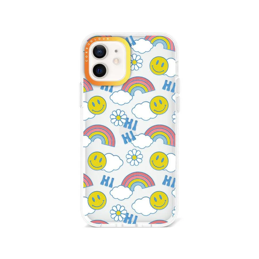 iPhone 12 Hi There Rainbow Phone Case Magsafe Compatible