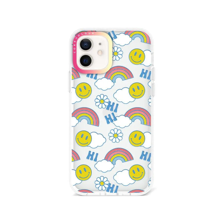 iPhone 12 Hi There Rainbow Phone Case Magsafe Compatible