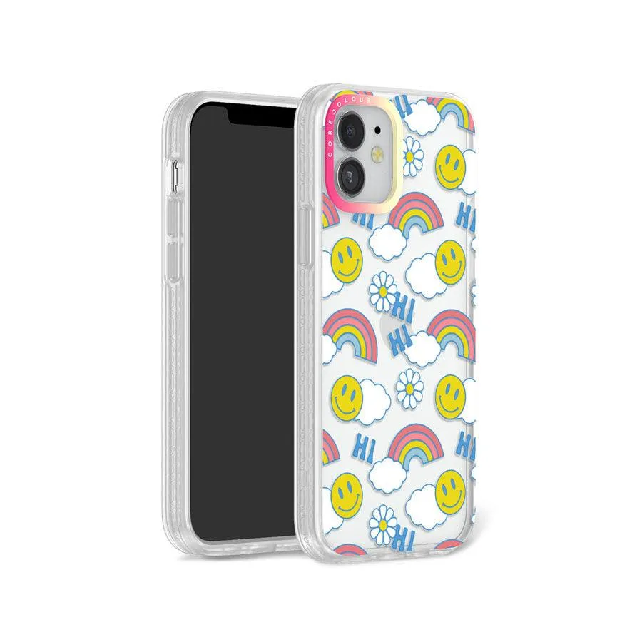 iPhone 12 Hi There Rainbow Phone Case Magsafe Compatible