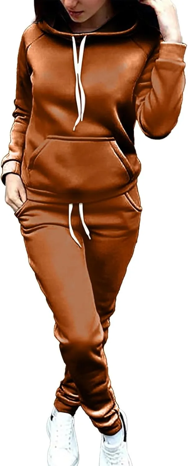 Jogger Sets for Women 2 Piece Lounge Sets Fall Sweatshirt Sets Outfits Matching Sweatsuits T