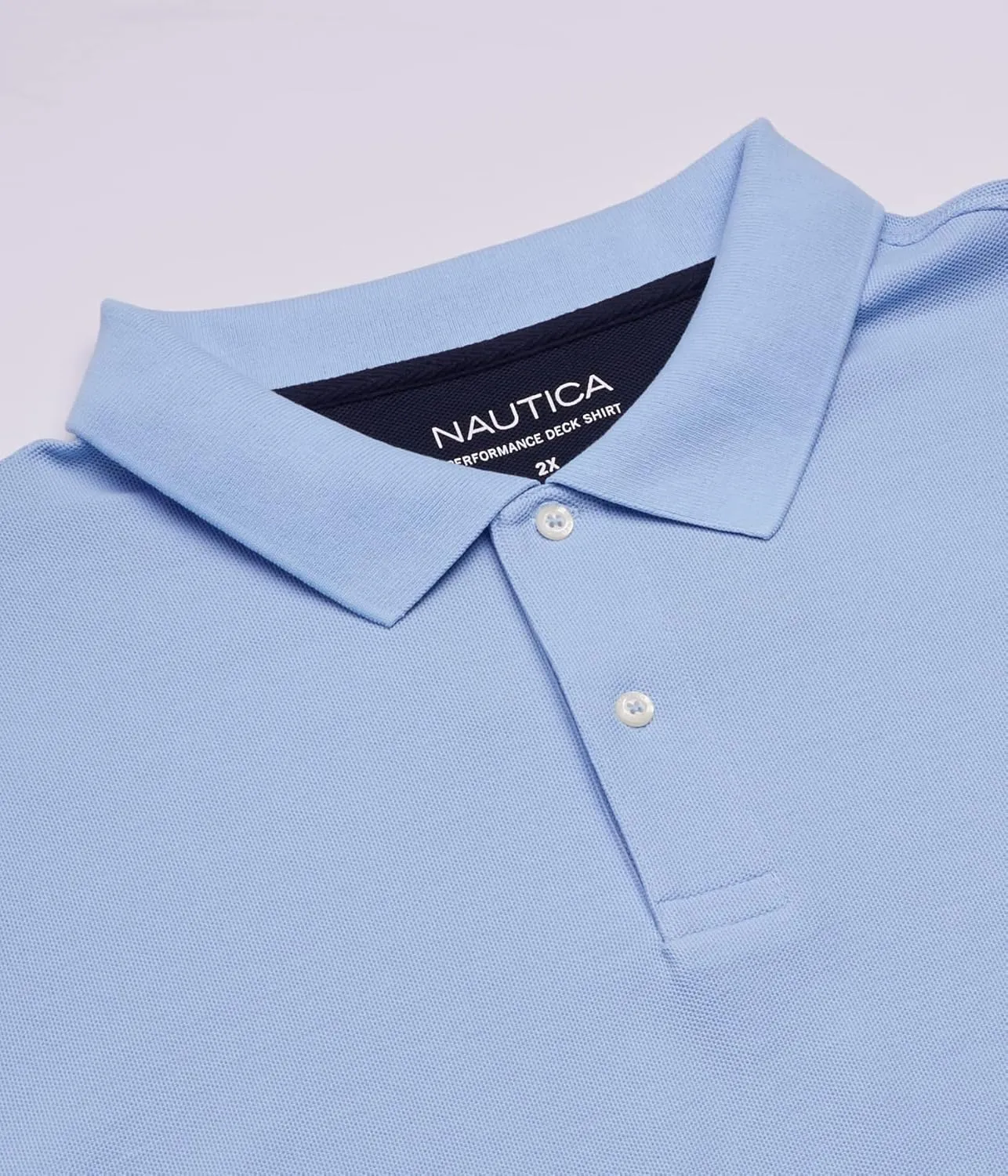Nautica Men's Big and Tall Short Sleeve Solid Deck Polo Shirt