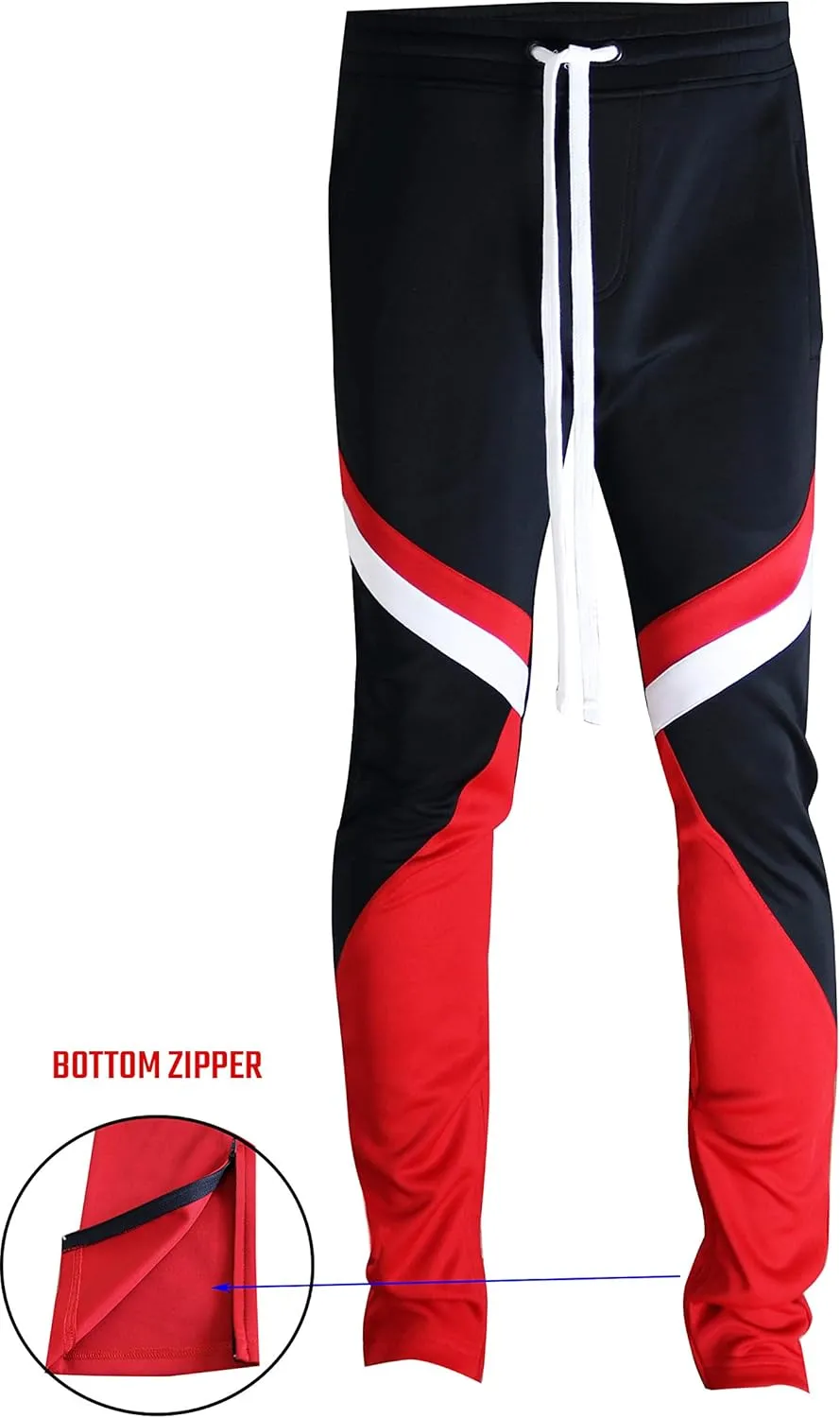 SCREENSHOT-Track Pants Fashion P41902 Mens Premium Straight Fit Athletic Fitness Fashion Urban Streetwear Bottoms