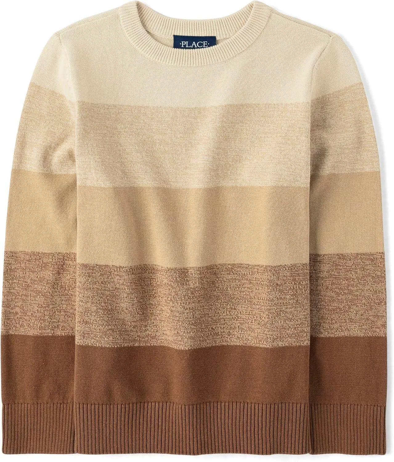 The Children's Place Boys' Long Sleeve Crew Neck Pullover Sweater
