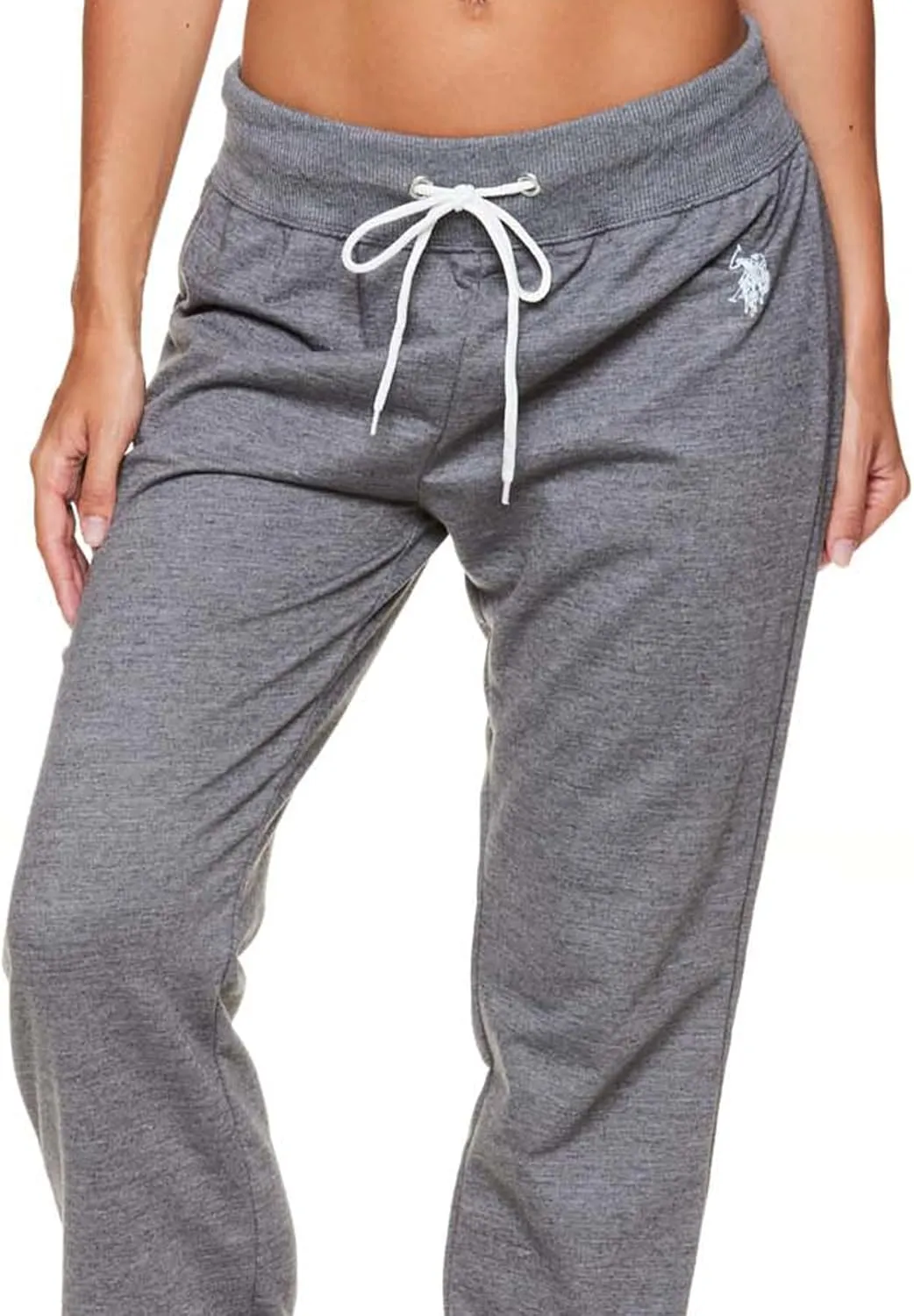 U.S. Polo Assn. Womens Sweatpants - French Terry Lounge Pants Sweats - Breathable, Comfy Joggers for Women No Pockets